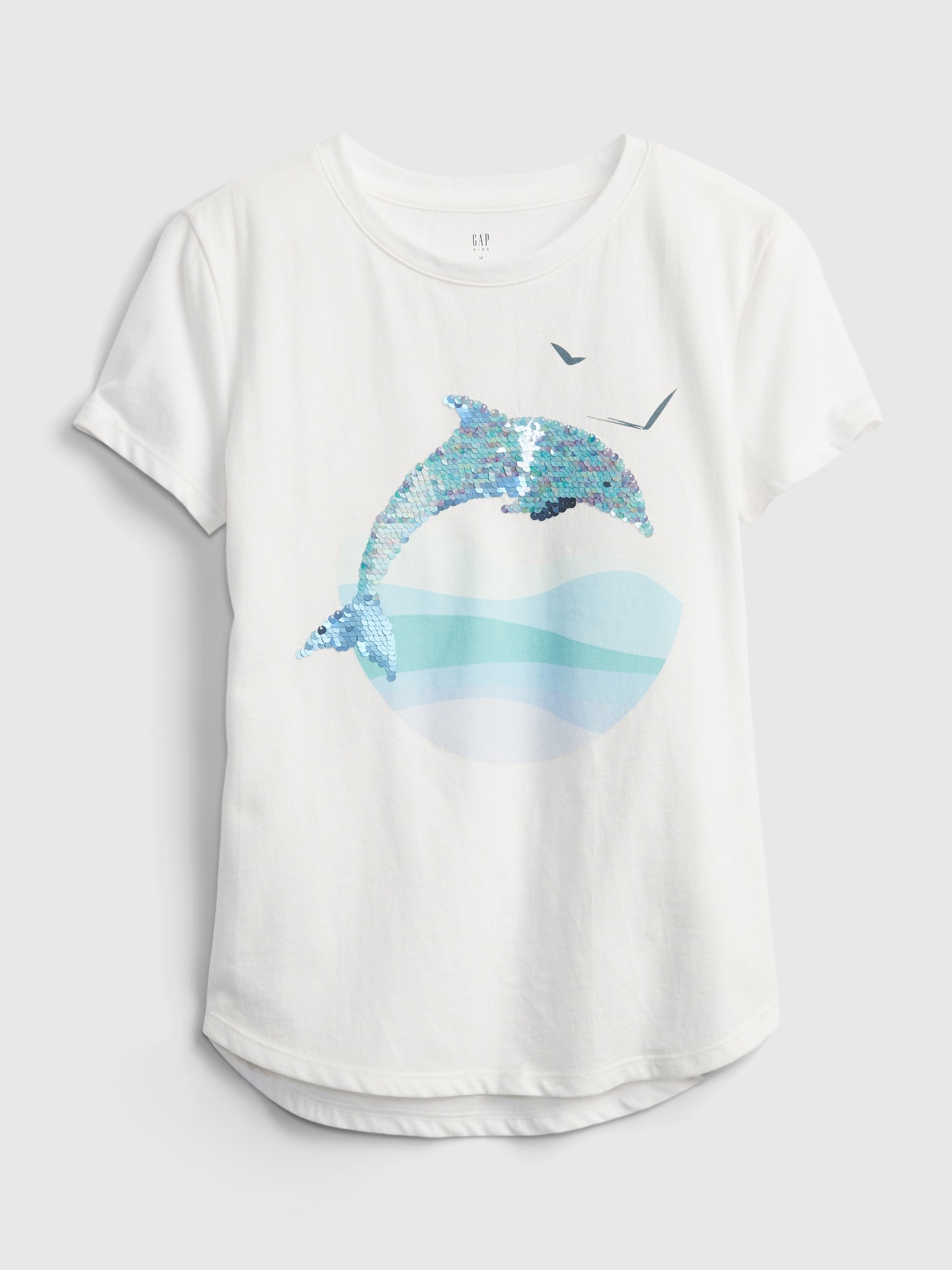 Kids Flippy Sequin Graphic T-Shirt