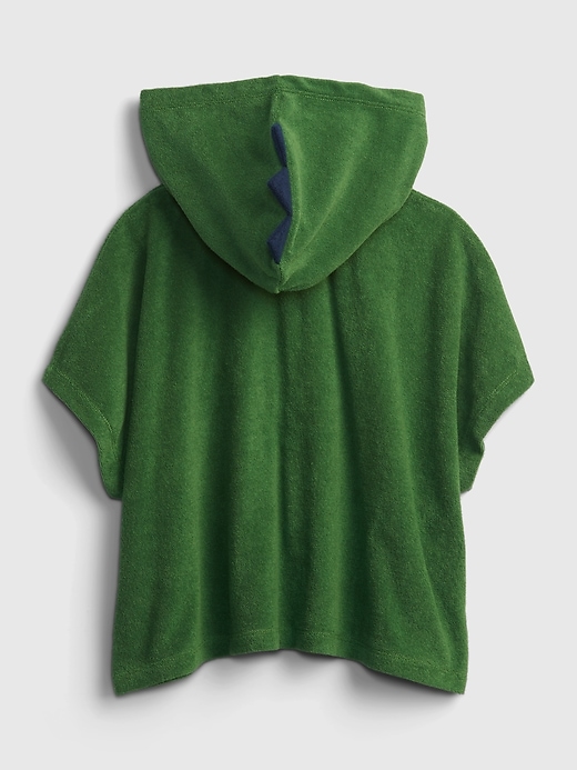 2 of 8 showing, with the color mixed greens of product Toddler 3D Dinosaur Swim Cover-Up