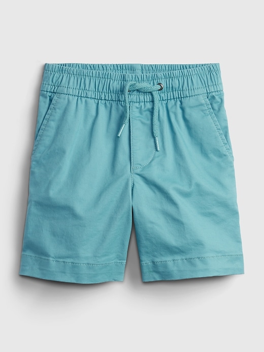 1 of 8 showing, with the color tumbled turquoise of product Toddler Easy Pull-On Shorts with Washwell™