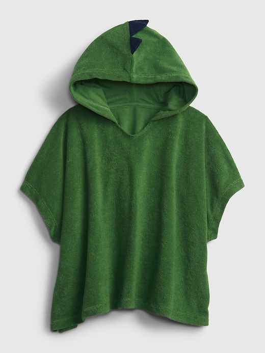 1 of 8 showing, with the color mixed greens of product Toddler 3D Dinosaur Swim Cover-Up