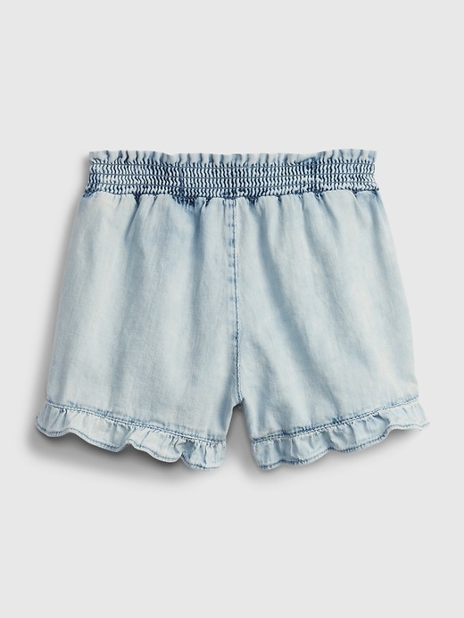 Image number 2 showing, Toddler Denim Pull-On Shortie Shorts