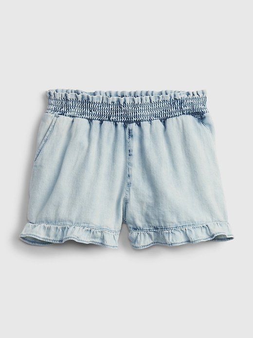 Image number 1 showing, Toddler Denim Pull-On Shortie Shorts