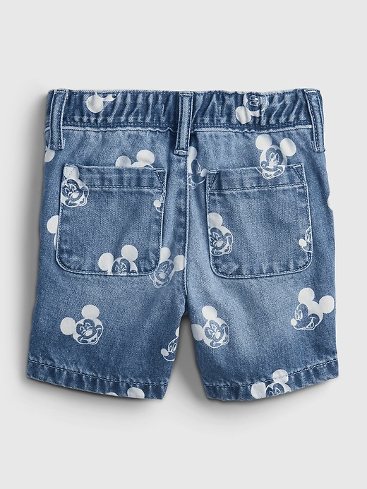 Image number 2 showing, babyGap &#124 Disney Mickey Mouse Pull-On Denim Shorts with Washwell&#153