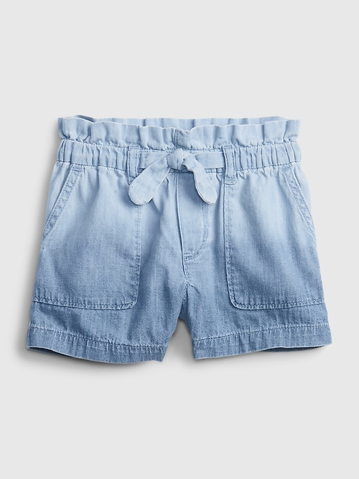 Image number 1 showing, Toddler Ombre Pull-On Denim Shorts with Washwell&#153