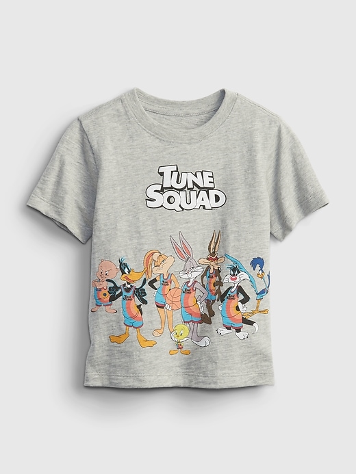 1 of 8 showing, with the color light heather gray of product Baby & Toddler Space Jam Graphic T-Shirt