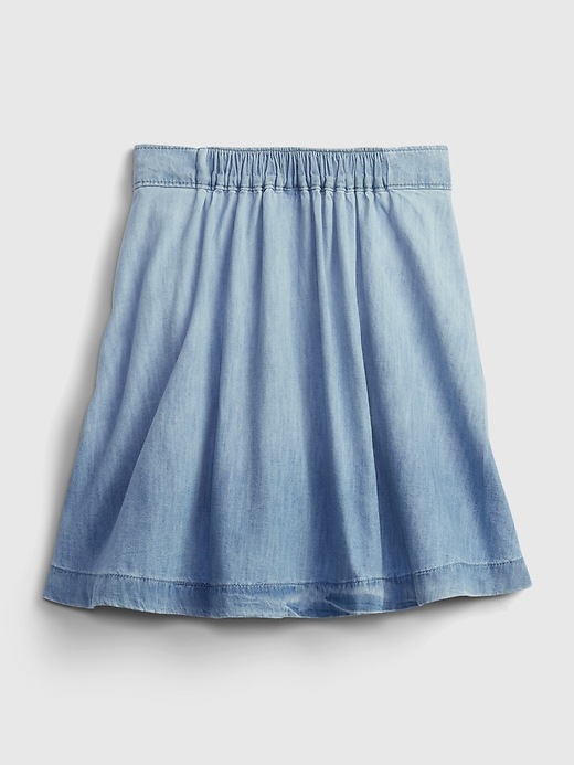 Image number 2 showing, Kids Denim Dip-Dye Skirt