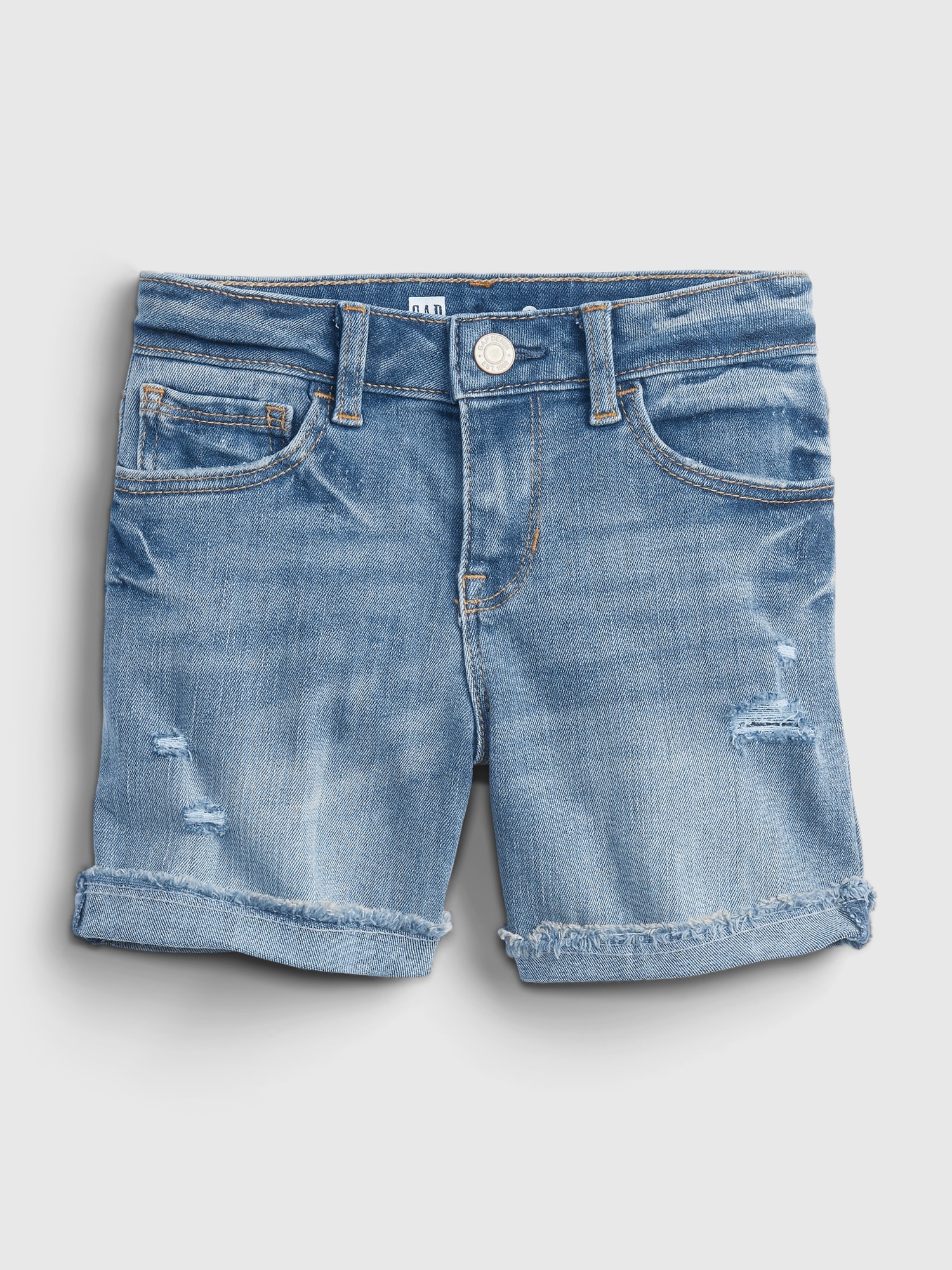 Distressed midi shorts Clearance