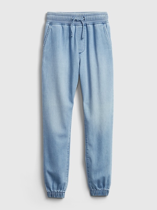 Image number 1 showing, Kids Denim Pull-On Joggers with Washwell&#153