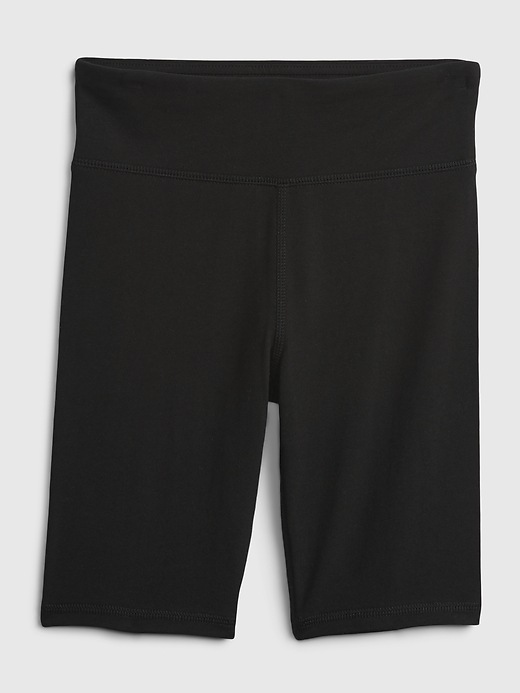 1 of 8 showing, with the color true black of product Kids Biker Shorts