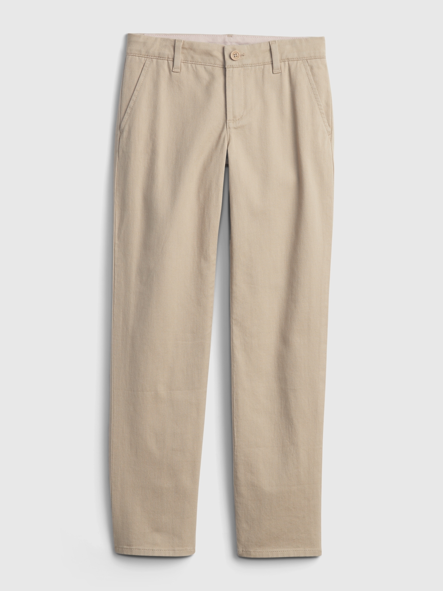 Gap Kids Uniform Skinny Khakis with Gap Shield beige. 1