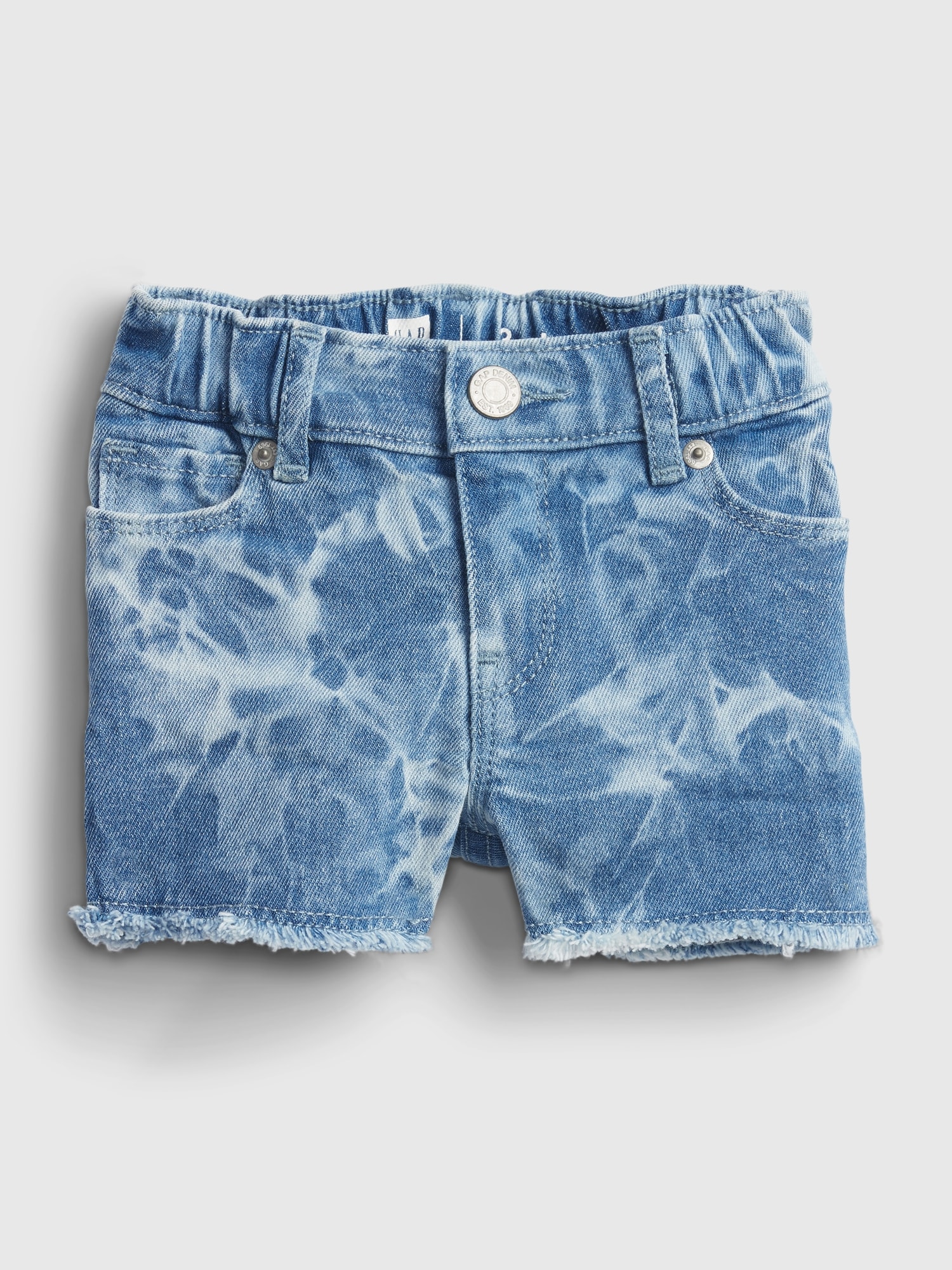 pull on stretch jean shorts