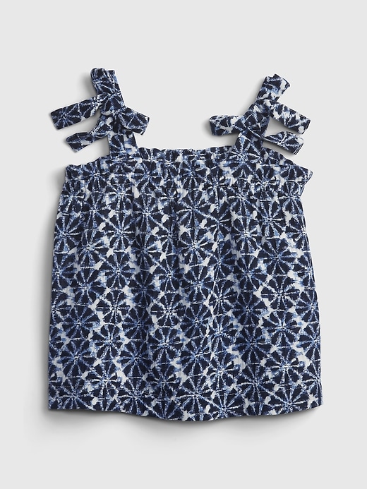 1 of 8 showing, with the color navy blue print of product Toddler Print Top