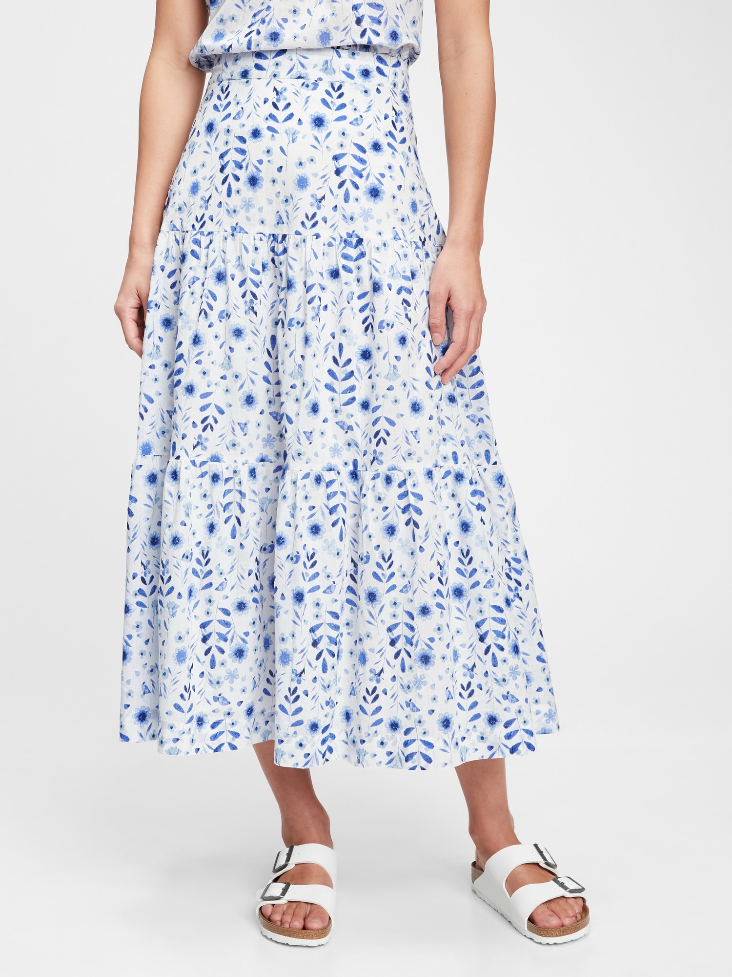 Tiered maxi skirt gap sale
