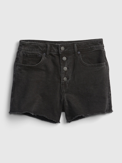 Image number 2 showing, Teen Sky High-Rise Denim Shorts with Stretch