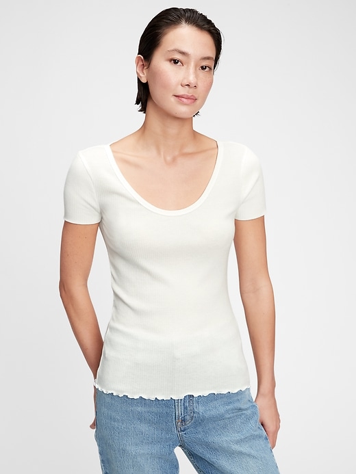 Image number 1 showing, Ribbed T-Shirt