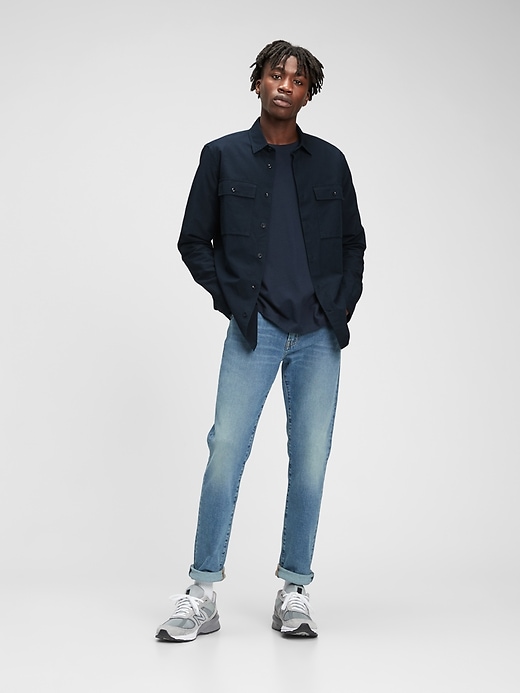 1 of 8 showing, with the color new classic navy of product Patch Pocket Shirt
