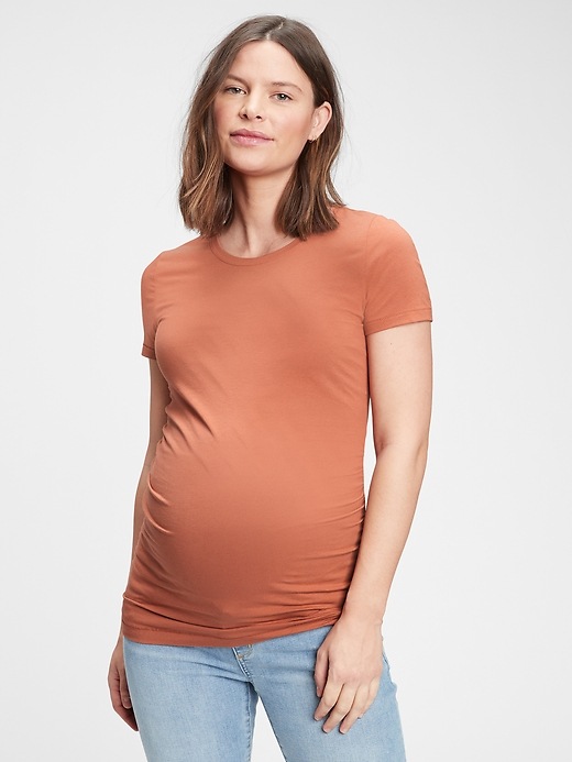 View large product image 1 of 1. Maternity Pure Body Crewneck T-Shirt