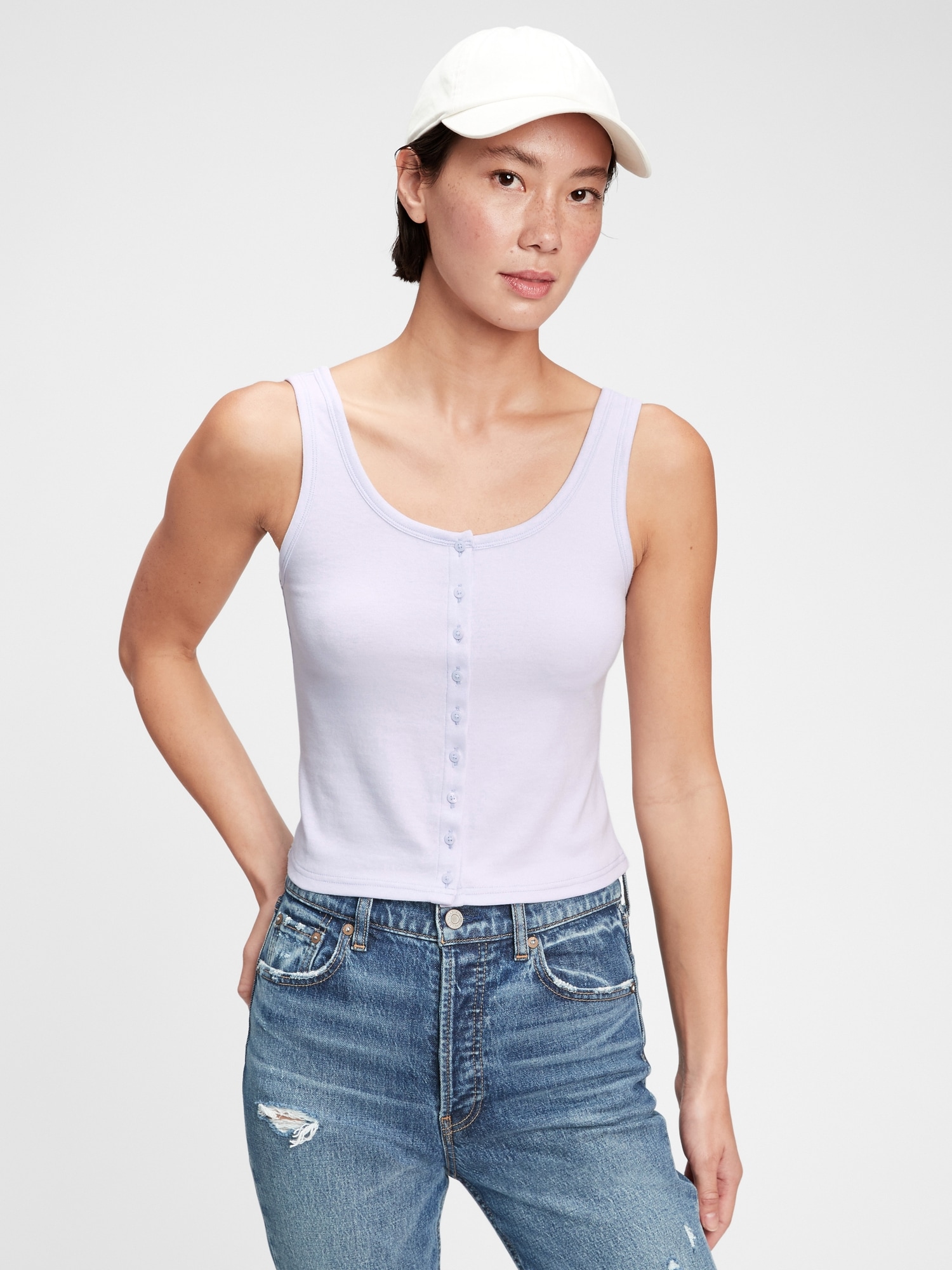 Modern Cropped Tank Top Gap