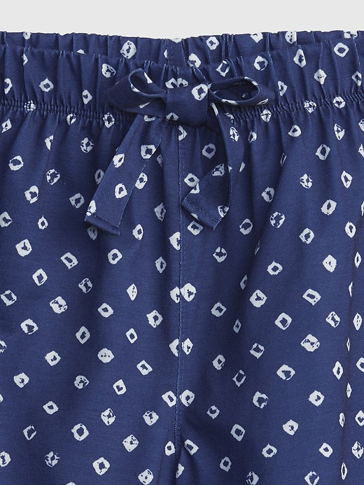 2 of 8 showing, with the color drizzle blue of product Kids 100% Recycled PJ Shorts