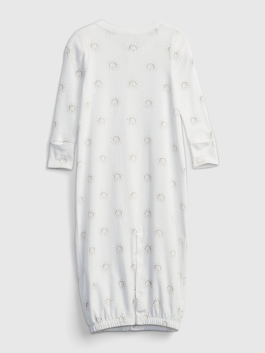 Image number 2 showing, Baby 100% Organic Cotton First Favorite Convertible Sleep Gown