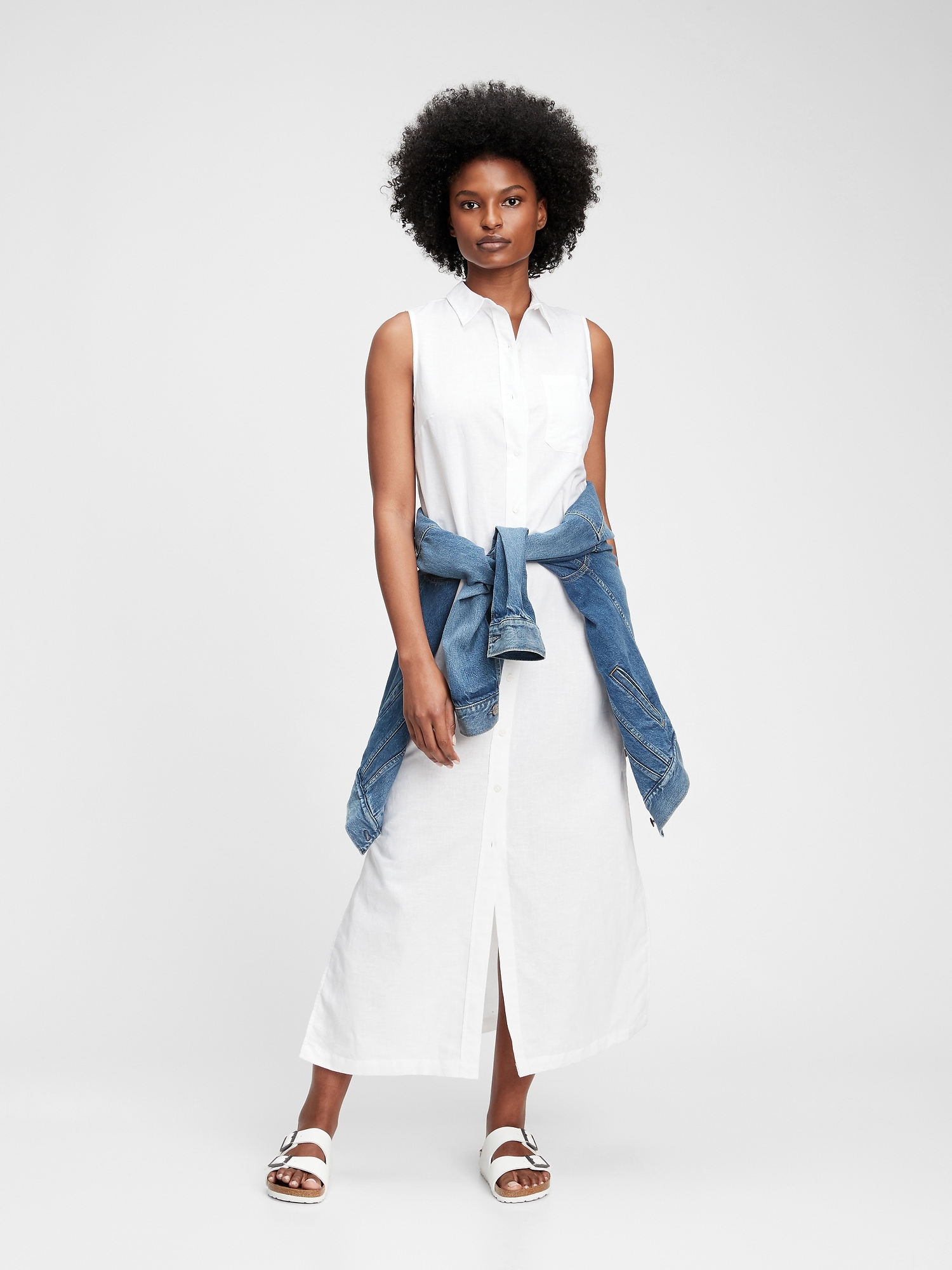 gap maxi shirt dress
