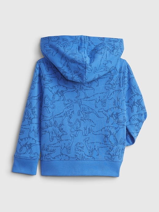 2 of 8 showing, with the color tile blue of product Toddler Gap Logo Dinosaur Graphic Hoodie