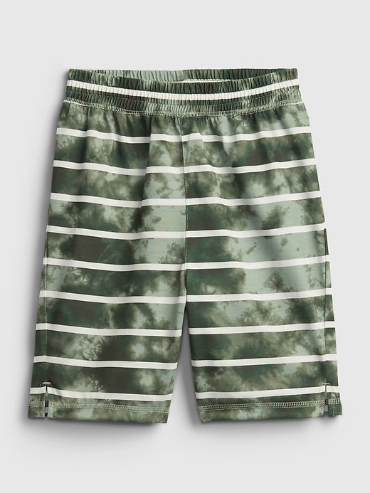Image number 1 showing, Kids Recycled Tie-Dye Stripe PJ Shorts