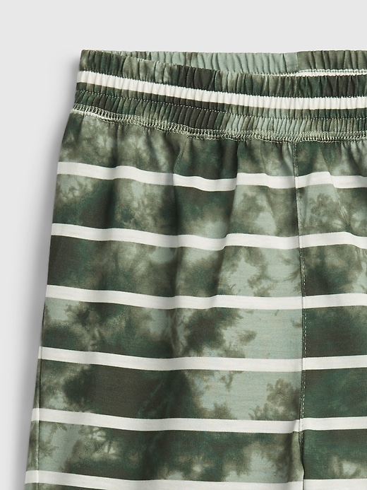 Image number 2 showing, Kids Recycled Tie-Dye Stripe PJ Shorts