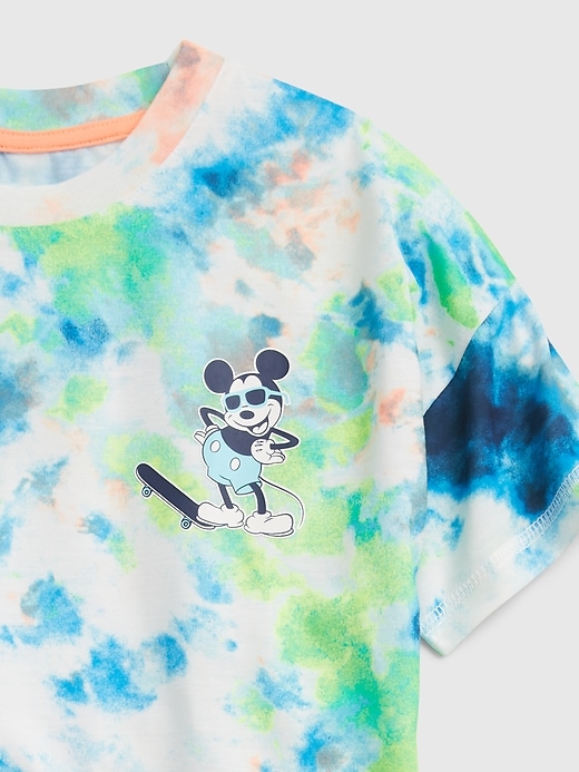 Image number 2 showing, GapKids &#124 Disney Mickey Mouse Tie-Dye 100% Recycled PJ Set