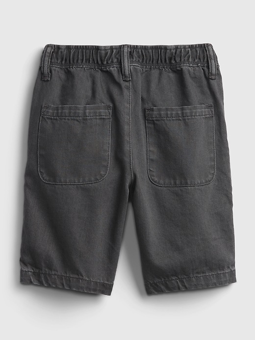 Image number 3 showing, Kids Pull-On Denim Shorts with Washwell&#153