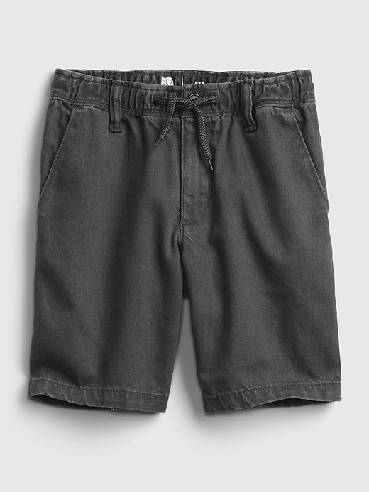 Image number 2 showing, Kids Pull-On Denim Shorts with Washwell&#153
