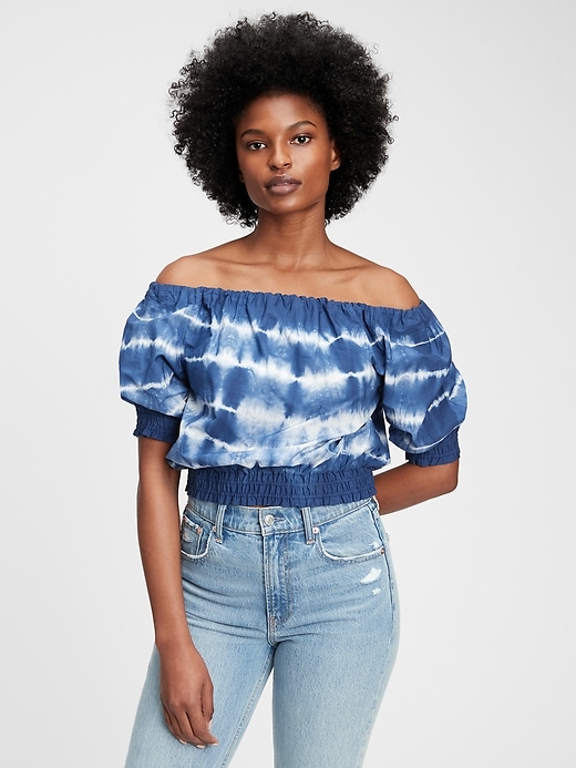 View large product image 1 of 1. Scoopneck Cropped Top