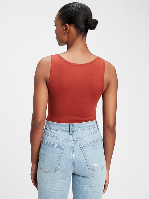 2 of 8 showing, with the color chimney red of product Modern Tank Top