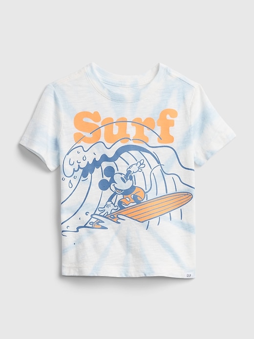 1 of 8 showing, with the color world new off white of product babyGap &#124 Disney Mickey Mouse Graphic T-Shirt