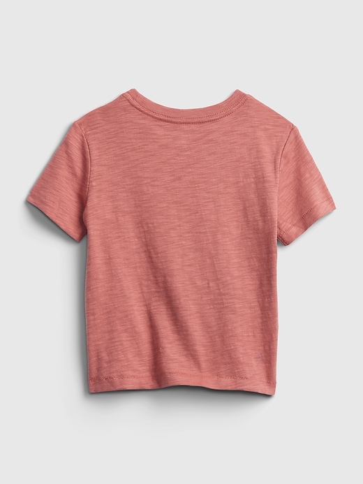 2 of 8 showing, with the color earthenware red of product Baby & Toddler Marvel Hologram Graphic T-Shirt