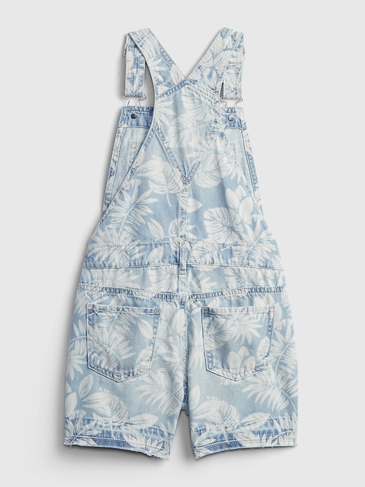 Image number 3 showing, Kids Graphic Denim Shortalls with Washwell &#153