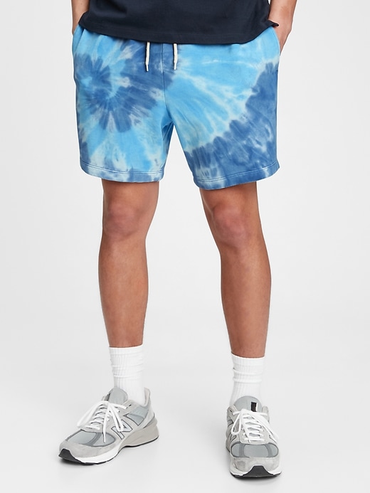 Image number 6 showing, French Terry Tie-Dye Shorts