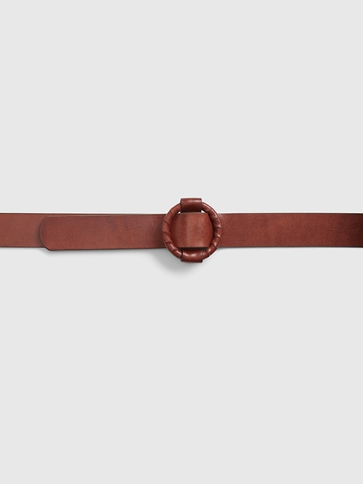 Image number 2 showing, Wrapped Buckle Leather Belt