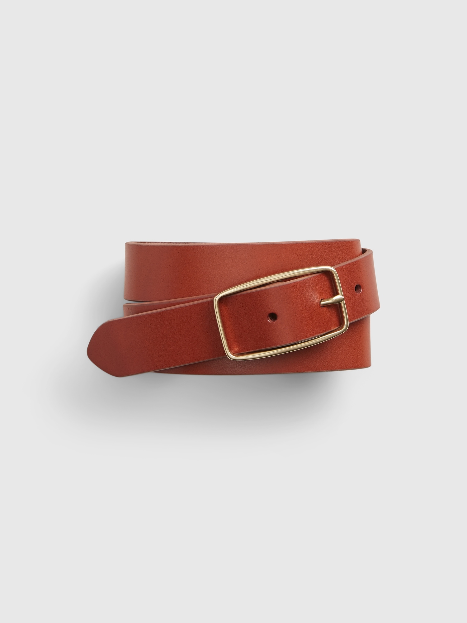 Gap Classic Belt In Bright Brown