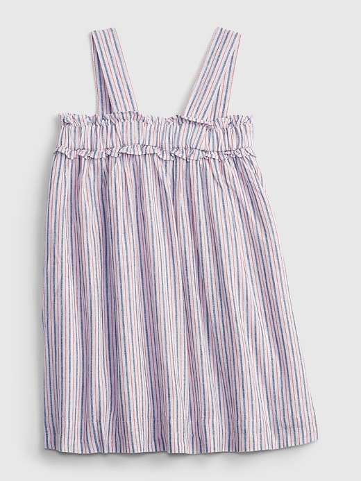 Image number 2 showing, Toddler Linen Stripe Dress