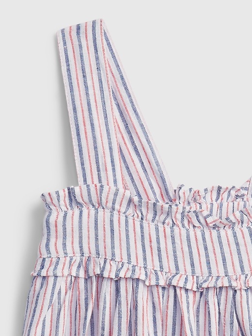 Image number 3 showing, Toddler Linen Stripe Dress