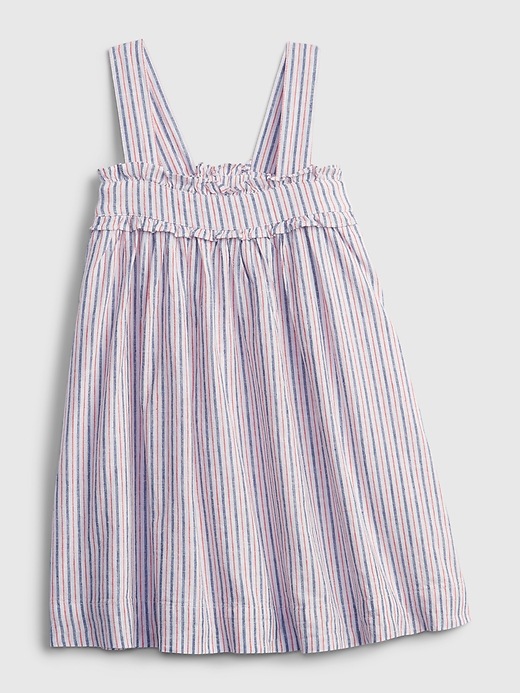 Image number 1 showing, Toddler Linen Stripe Dress