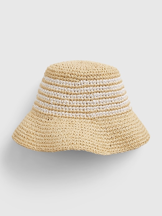 View large product image 1 of 1. Straw Bucket Hat