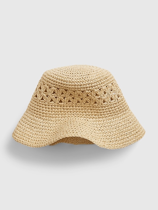 View large product image 1 of 1. Straw Bucket Hat