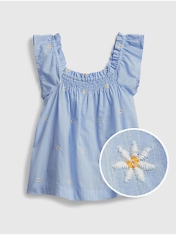 Toddler Flutter Smocked Top