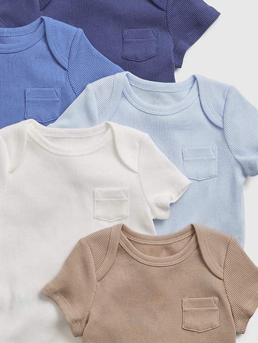 Image number 3 showing, Baby Organic Cotton Bodysuit Gift Set (5-Pack)