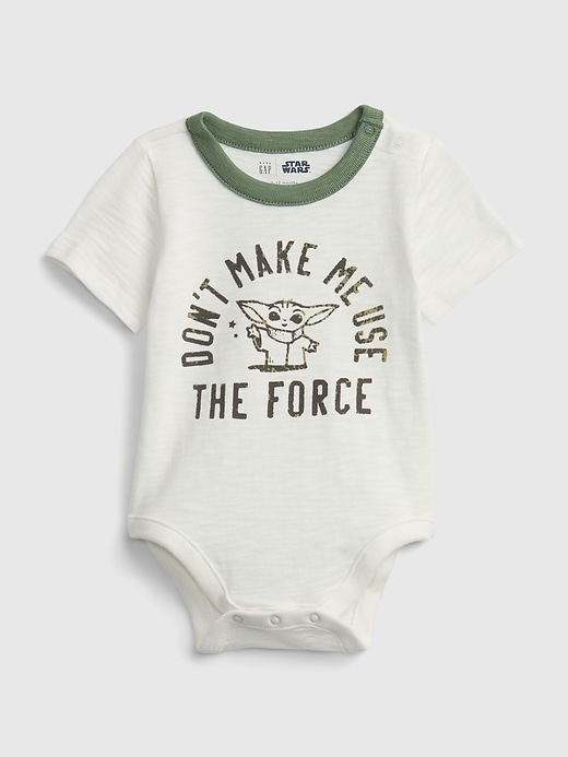 1 of 8 showing, with the color cookie new off white of product babyGap &#124 Star Wars™ Bodysuit