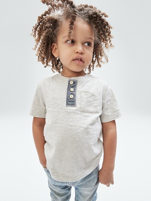 View large product image 2 of 2. Toddler Henley T-Shirt