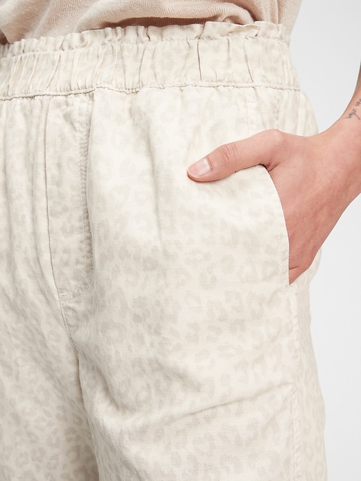 Image number 3 showing, High Rise Paperbag Pull-On Pants