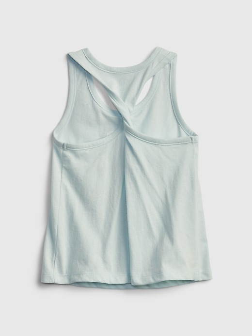 2 of 8 showing, with the color bea graphic blue of product Toddler Bea Graphic Tank Top
